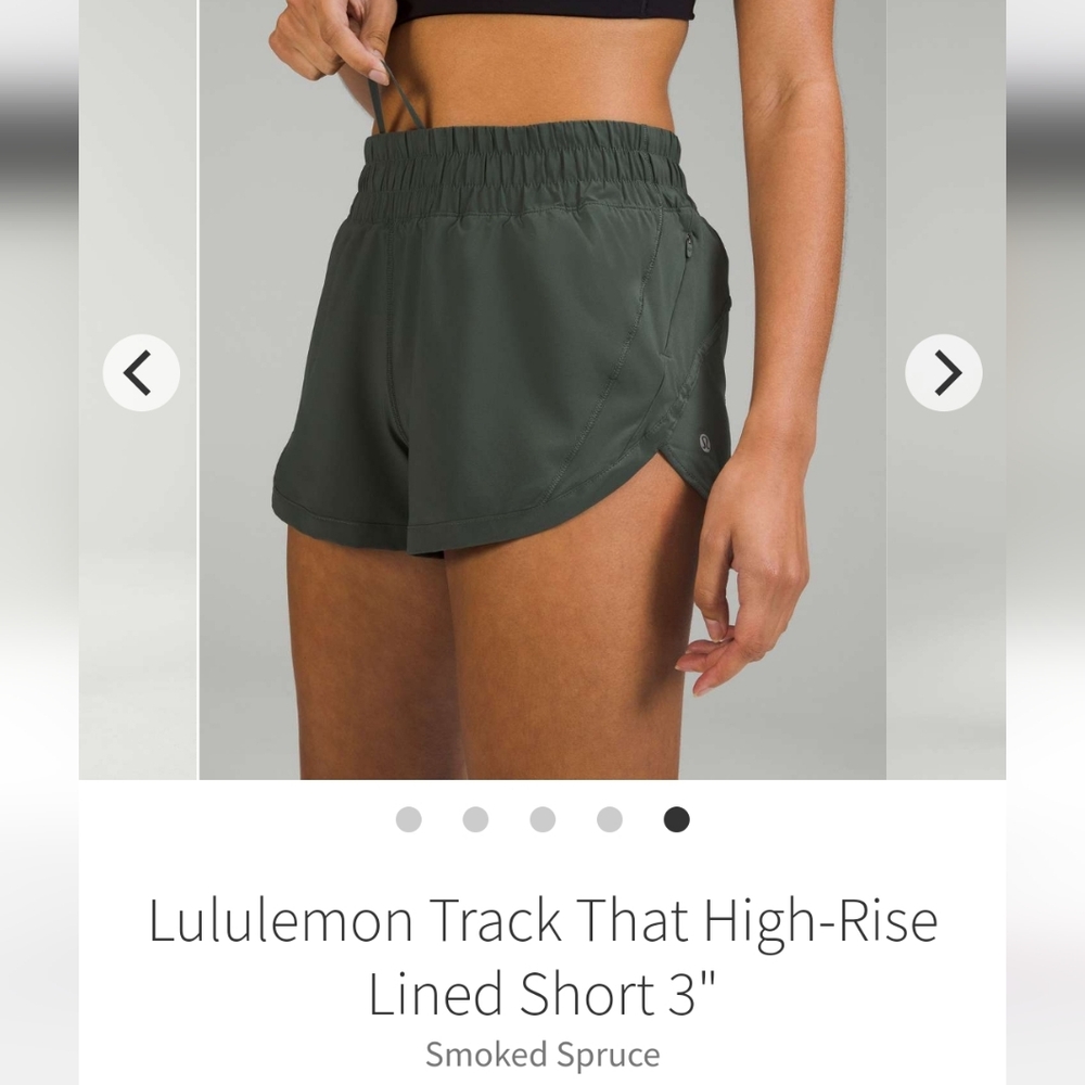 lululemon athletica Women's High-Rise Lined Shorts - Green